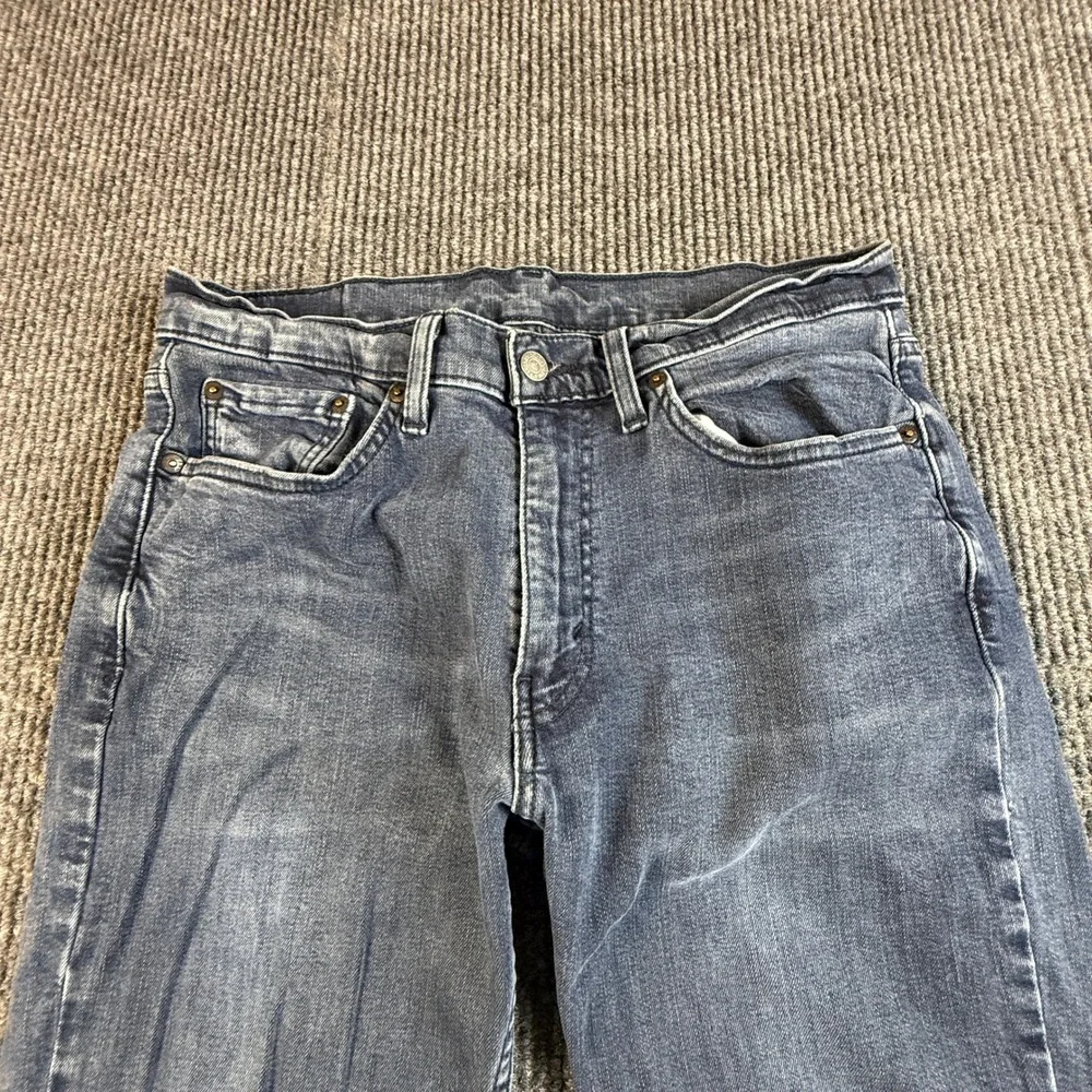 Levis 514 Straight Fit Mens 34x30 Jeans Dark Wash Blue Denin